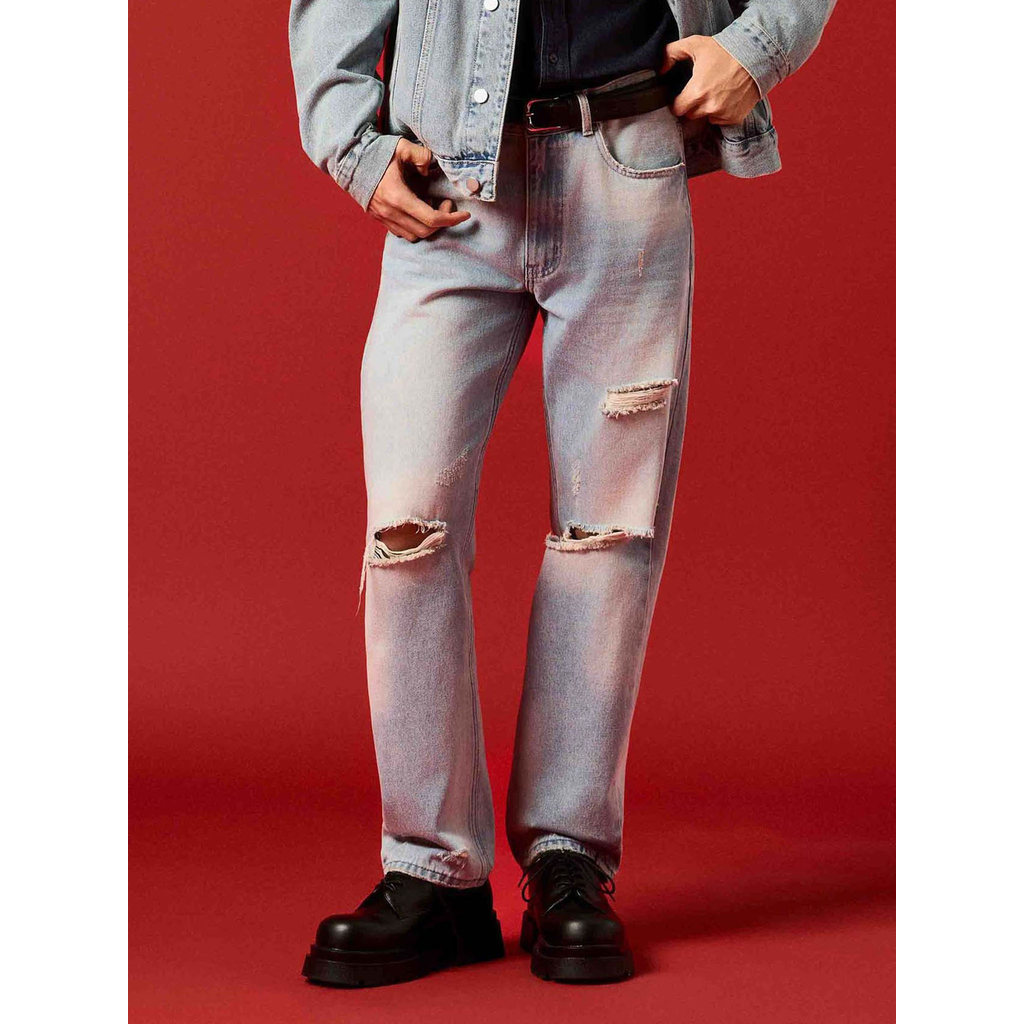 Quần Jeans Nam ICONDENIM Ống Suông Scar Form Straight QJID0284 | BigBuy360 - bigbuy360.vn