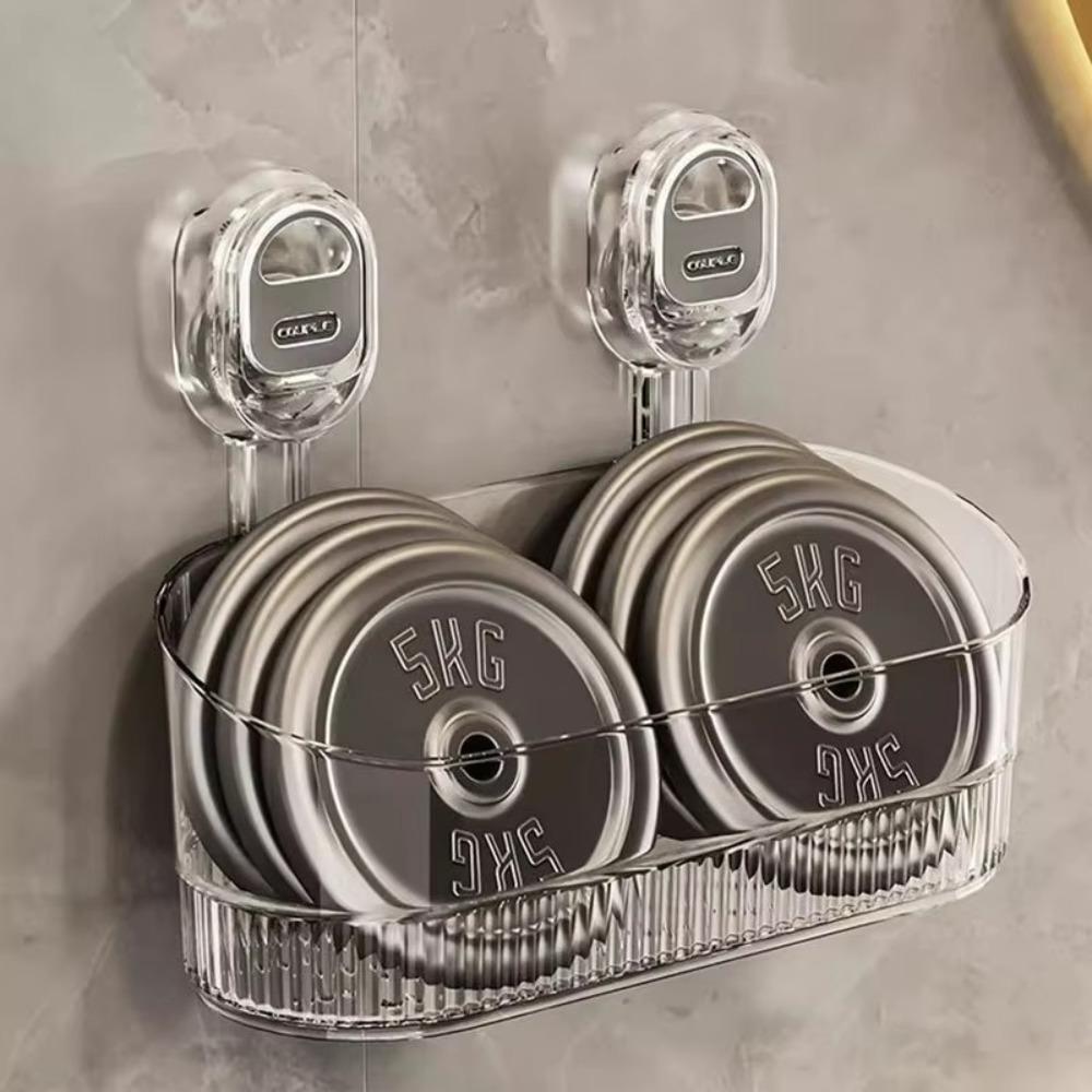 Kệ phòng tắm JIGK, Kệ thoát nước không lỗ treo tường Giá treo vòi hoa sen, Giá treo phòng tắm chống nước đa chức năng Giá tắm trong suốt cho gia đình