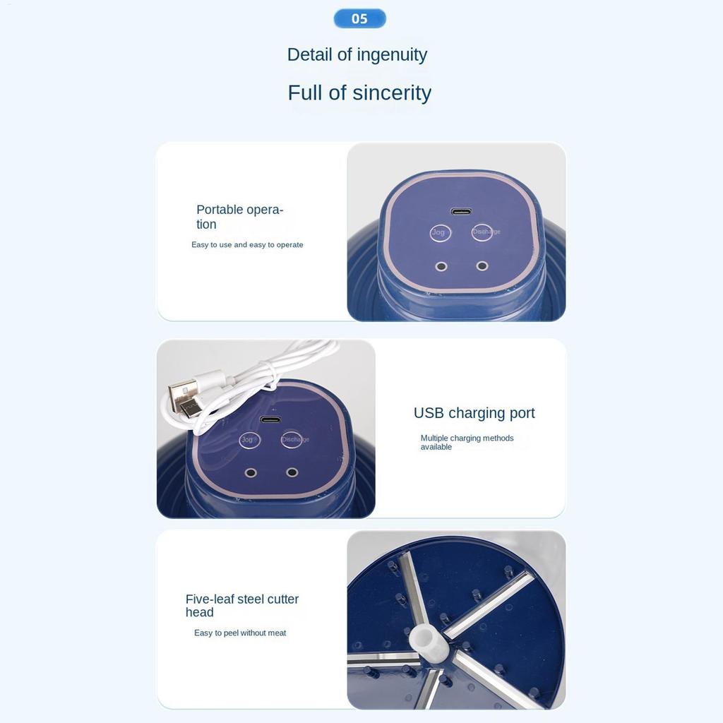 Máy gọt vỏ điện cho nho, tỏi Dụng cụ tẩy da trái cây tự động bóc vỏ dễ dàng cho nhà bếp gia đình mueadsyvn