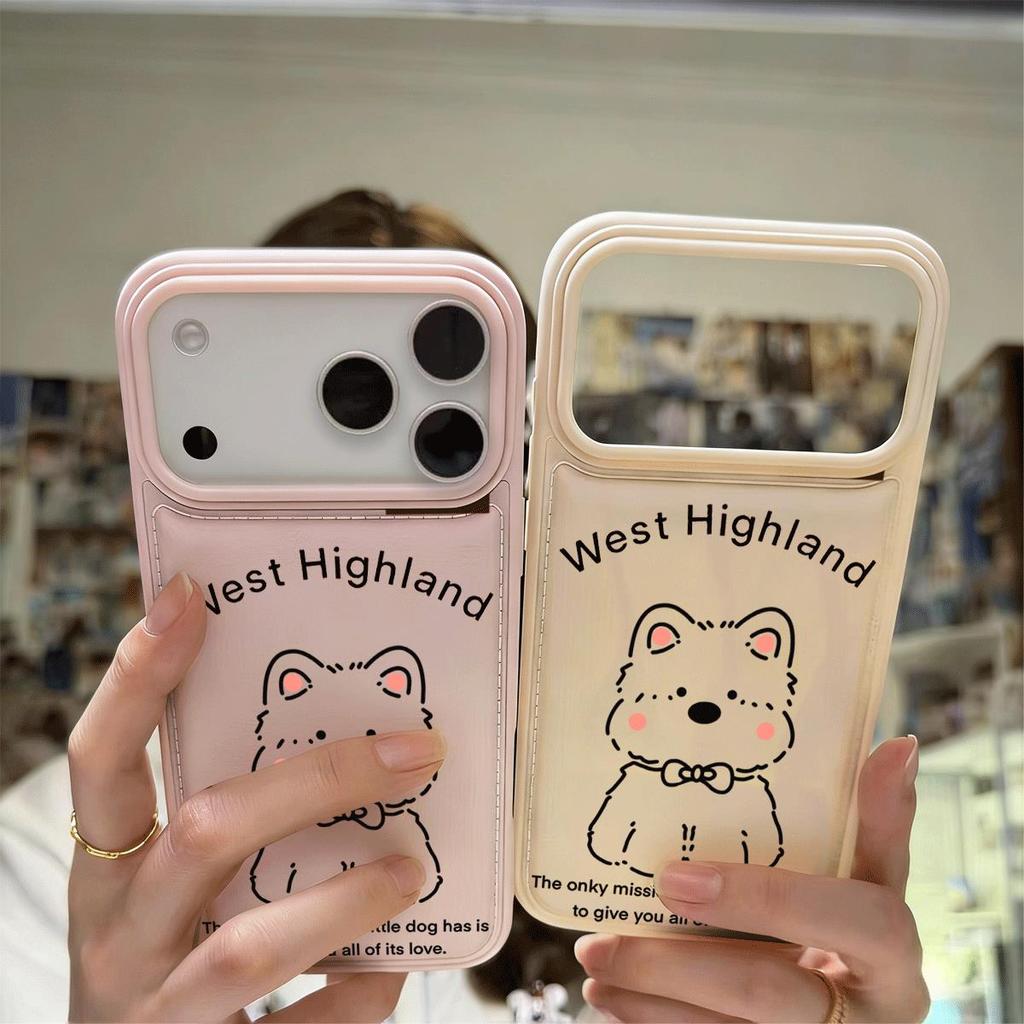 West Highland Puppy cho iPhone 17 16pro trường hợp 11 promax 15Plus trống gói