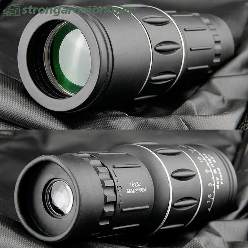 Kính thiên văn một mắt ST 16x52 với zoom lấy nét kép, tầm nhìn ban đêm và dây đeo tiện lợi, phù hợp cho các hoạt động ngoại trời.