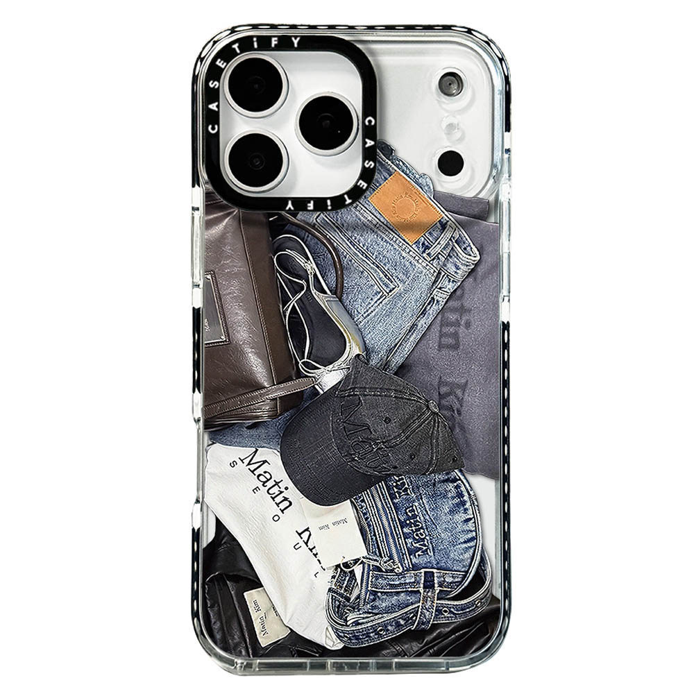 Ốp Điện Thoại Mũ Denim Cho IPhone 17 Pro Max 17Air 16 15 14 13 12 11 Vỏ Bảo Vệ Chống Sốc