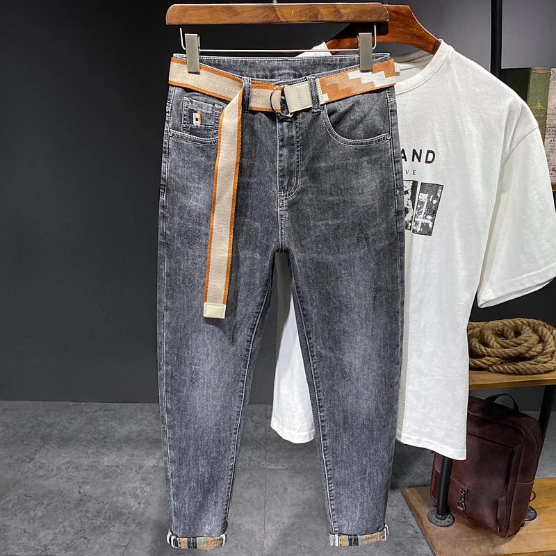 Quần jean nam côn Quần Denim co giãn thường ngày