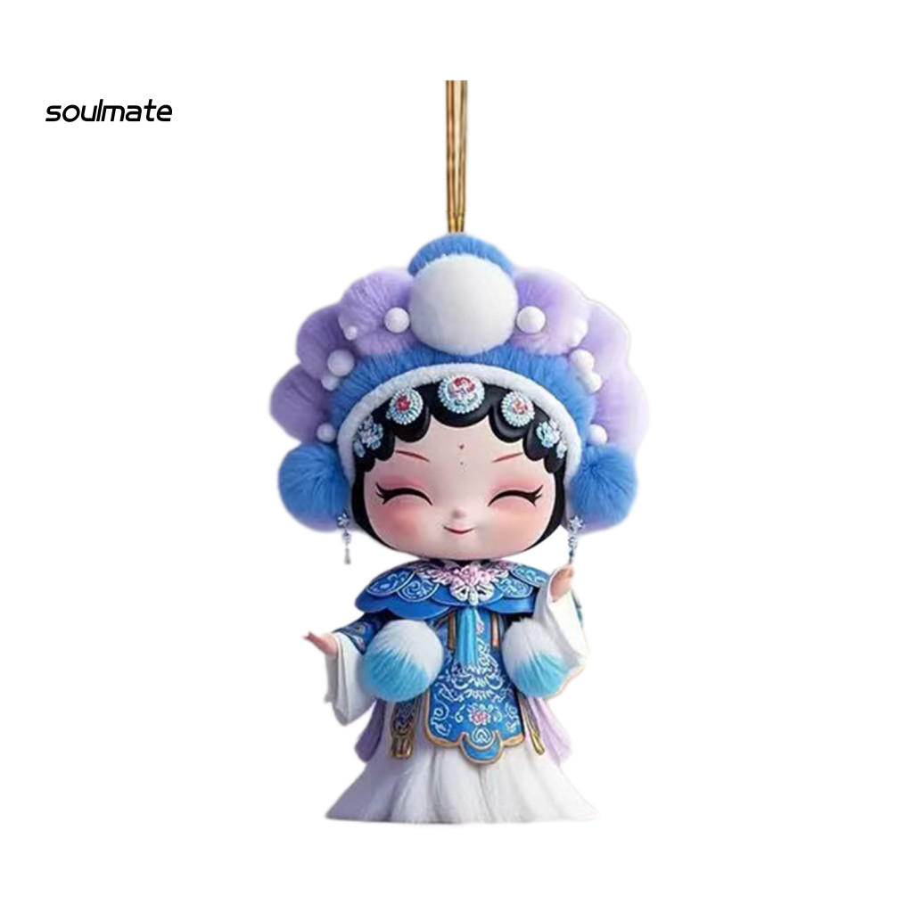 Linh hồn Đồ trang trí Giáng sinh 2D acrylic treo cây, búp bê opera Trung Quốc truyền thống, trang trí lễ hội nhà
