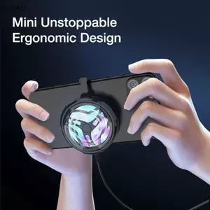 QIUWU Mini Điện Thoại Thông Minh Quạt Làm Mát Turbo Gaming Di Động Tay Cầm Chơi Game Quạt Làm Mát Điện Thoại Di Động Type-C Tản Nhiệt Mát Tản Nhiệt Cho Android.