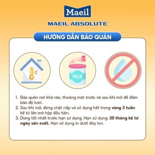 Sữa bột công thức Maeil Absolute giúp hỗ trợ tiêu hóa, phát triển trí não cho trẻ - Lon 400g/800g
