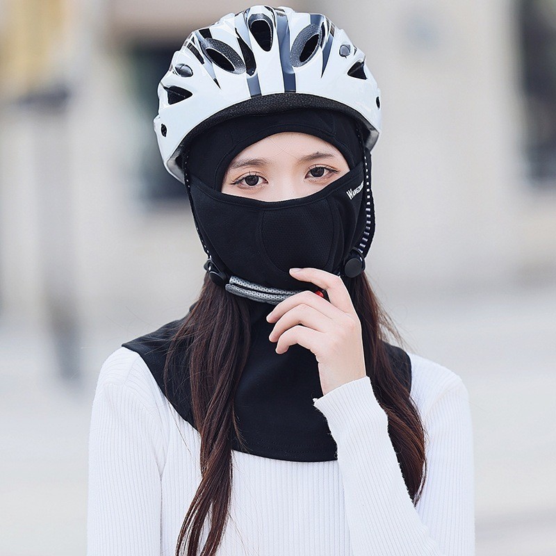 Mũ trùm đầu kèm mặt nạ phong cách Ninja chống nắng cho nam nữ đi xe