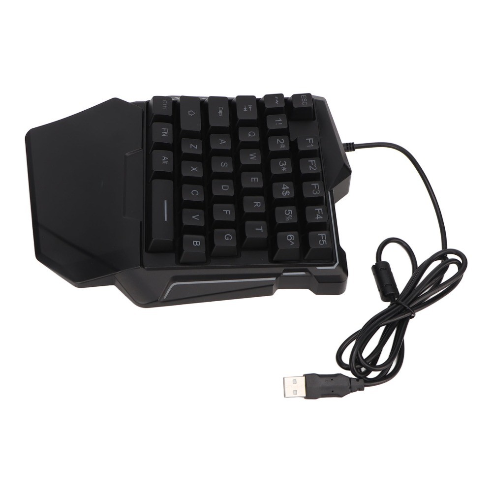 Bàn phím chơi game một tay DITIPOO, Bàn phím chơi game có đèn nền 35 phím, Bàn tiện dụng có dây USB bền bỉ Văn phòng chơi game | BigBuy360 - bigbuy360.vn