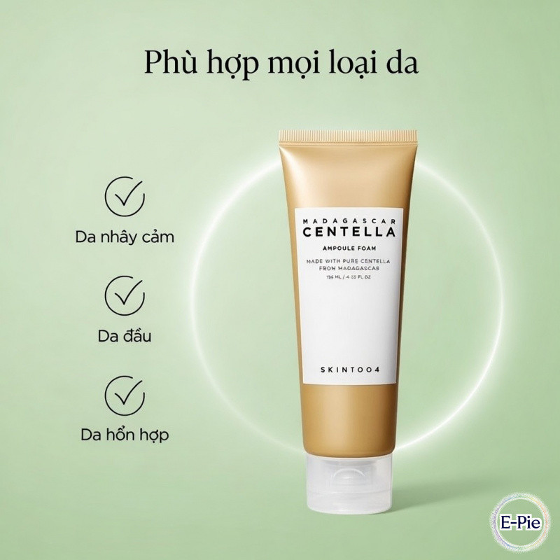 【Nhập khẩu】SKIN1004 Madagascar Centella Sữa Rửa Mặt Rau Má Hàn Quốc Làm Sạch Dịu Nhẹ 125ml