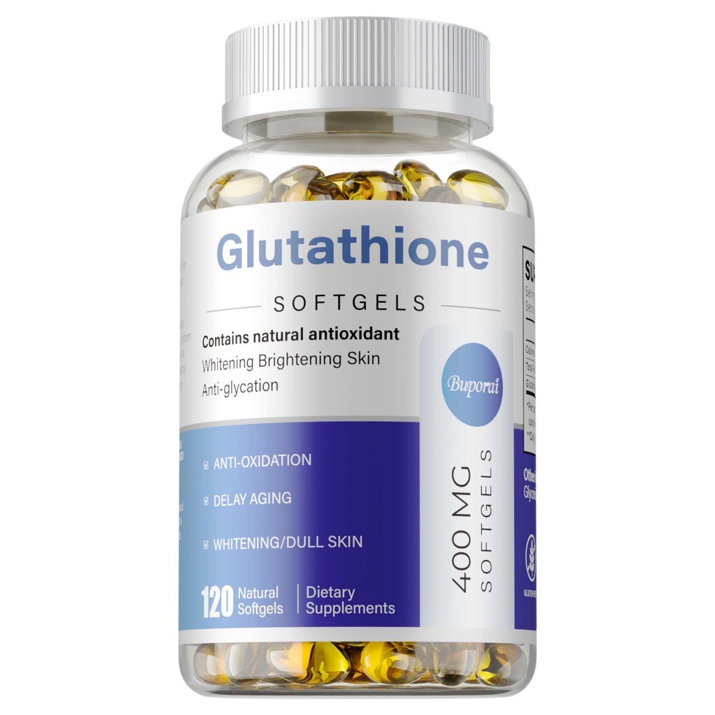 glutathione softgels 400mg Viên nang mềm Buporai – nồng độ cao 400mg, làm trắng, chống oxy hóa, làm sáng da Tational Plus | Gluta