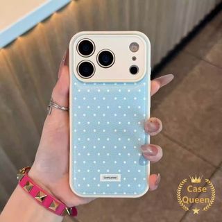 Vỏ Chấm Bi Thời Trang Đơn Giản Tương Thích Cho IPhone 17 11 16 15 12 14 13 Pro Max Air 15 14 16 Plus Họa Tiết Da Toàn Ống Kính Sang Trọng Mới