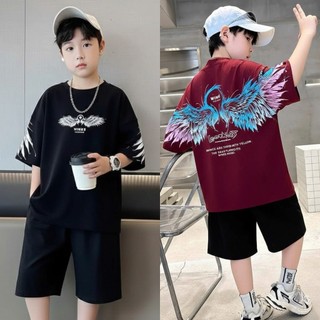 BỘ QUẦN ÁO CỘC TAY HÈ BÉ TRAI "ANGEL" 20-46KG Bộ cộc tay, Đồ bộ bé trai, quần áo bé trai TT5