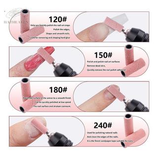 Dây đeo vòng chà nhám mini 3mm cho máy mài móng tay, mũi khoan 120/150/180/240 grit, loại bỏ gel sơn móng