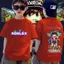 Áo 90-150 cm, size 3-12, trẻ em thoải mái, hình ngắn unisex.