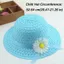 KANGN 2 Cái / bộ Bộ Túi Đi Biển Mũ Rơm, Túi Tote Vành Rộng Trẻ Em Mũ Đi Biển Bộ, Mũ Chống Nắng Thiết Kế Hoa Mũ Chống Nắng Thoáng Khí Du Lịch Ngoài Trời