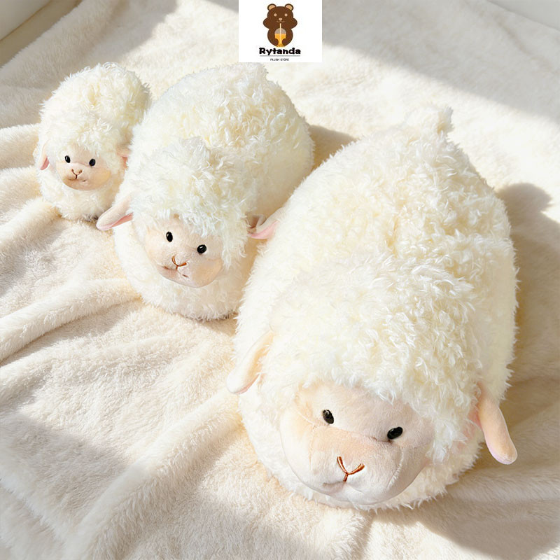 Rytanda Mô Phỏng Dễ Thương Cừu Sang Trọng Đồ Chơi Cho Trẻ Em Bé Trai Bé Gái Gối Cừu Mềm Động Vật Sang Trọng Trẻ Em Bạn Gái Giáng Sinh Sinh Sinh Nhật Trao Đổi Quà Tặng Năm Mới Trang Trí Nhồi Bông Sang Trọng