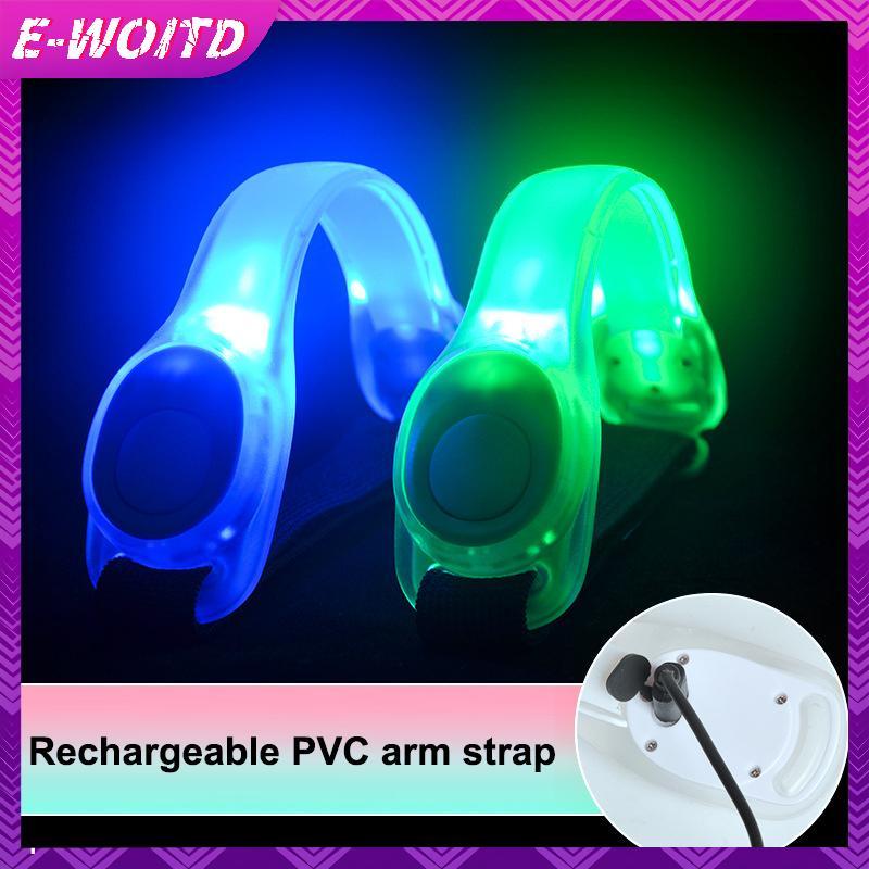 Băng tay LED E-WOITD có thể sạc lại - Đèn chạy bộ và chiếu sáng khi đi xe đạp ban đêm