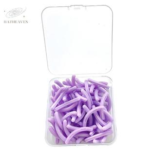 [hatheaven] Máy uốn mi màu Thay thế cao su 30 cái / hộp Bla Trắng Xanh đàn hồi Máy uốn mi thay thế Dải cao su Phụ kiện đẹp