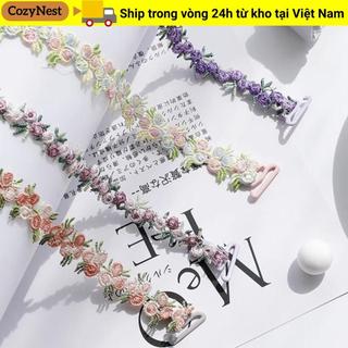 Dây đeo áo ngực hoa COZYNEST cho váy dự tiệc cưới, dễ dàng điều chỉnh và tháo rời