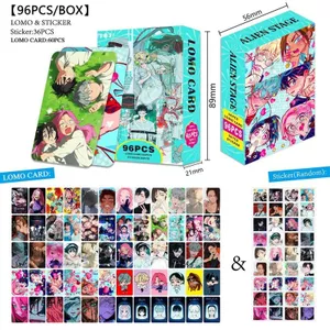 AIEN STAGE LOMO Thẻ & Miếng Dán Bộ 60 Thẻ + 36 Hộp Dán Mini Thẻ Ảnh Anime Hai Mặt Sưu Tập IVAN TIL MIZI