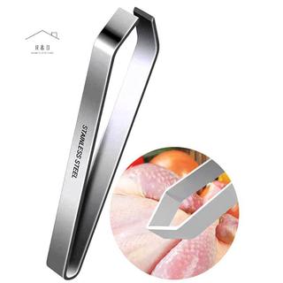 RO > 1 Cái 430 Thép Không Gỉ Xương Cá Nhíp Pincer Kẹp Kéo Tẩy Lưỡi Xương Cá Kẹp Tiện Ích Nhà Bếp Dụng Cụ Mới