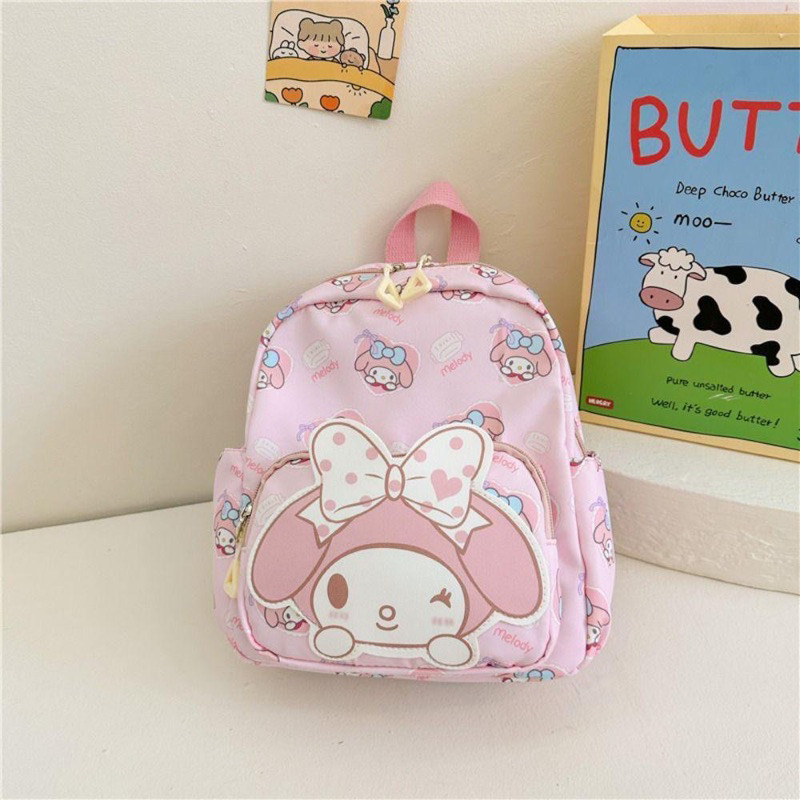 Balo Hình Gấu - Koromi - Kitty- Pochaco Đi Học Chất Liệu Vải chống thấm nước cho bé