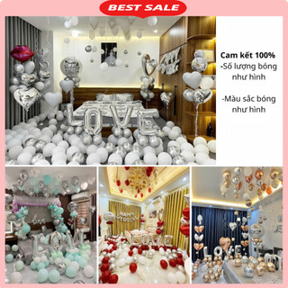 Set Bóng Bay Trang Trí Phòng Cưới, Bong Bóng Trang Trí Tân Hôn DF35