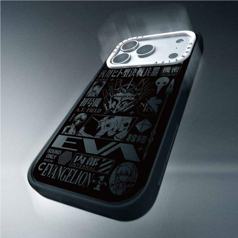 CASECASE X Evangelion Mẫu Kỷ Niệm Ốp Lưng Máy Ảnh Màu Trắng Vòng Phiên Bản Mờ Đen Cứng Hút Từ Tính Tác Động Dành Cho Apple IPhone 13 14 15 16 17 Pro Max Air Plus Có Hộp