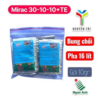 Mirac 30-10-10+TE – Bung Chồi Mạnh, Xanh Lá Nhanh (Gói 10g Pha 16L)