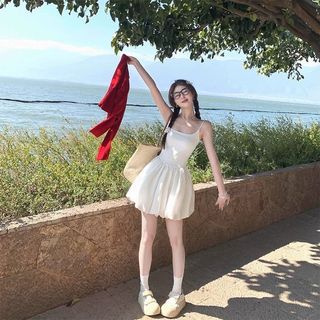 Váy ballet kiểu Hepburn Pháp gợi cảm, thuần khiết, dành cho nữ, váy ngắn dáng ôm mới.