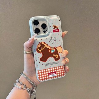 Ốp lưng iPhone 17 16 15 14 13 12 11 Pro Max X XR Max 7 8 Plus Red Wave Dot Pony da vân trường hợp điện thoại