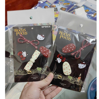 Set 08 Sticker/ Charm gắn dép: Charm HELLO KITTY 2- hàng Trend đang hot- Set Charm Hello Kitty Dễ Thương Gắn Túi, Kẹp