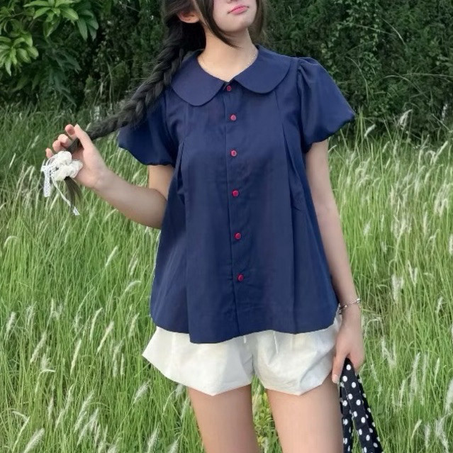 Áo sơ mi bèo quốc dân cổ sen tay bồng dáng babydoll siêu xinh SMZ933