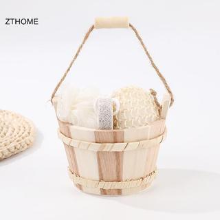 ZTHOME 4 / 5 / 6 Bộ Spa Buet-paed bằng gỗ thân thiện với môi trường tự nhiên Làm sạch da toàn thân Spa Dụng cụ tắm Quà tặng Bộ HOT