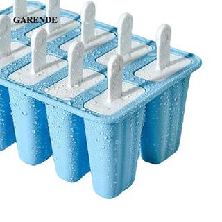 Garende DIY Ice Lolly Cream Khuôn Khay Đá Silicon Kem Khuôn Khay Dễ Dàng Phát Hành