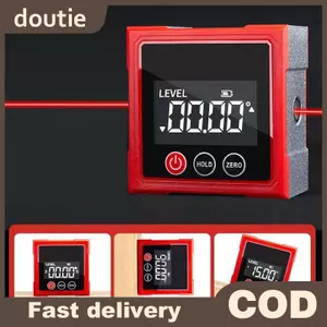 Doutie 360° Công cụ tìm góc kỹ thuật số từ tính với thước đo Laser điện tử Type-C Sạc LCD Công cụ đo lường điện tử VN