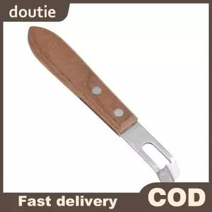 Doutie 1 Máy gọt vỏ chanh bằng thép không gỉ Dụng cụ gọt vỏ trái cây chống ăn mòn Thân thiện với môi trường Tay cầm gỗ chống rỉ Dụng cụ nhà bếp Dao gọt vỏ VN