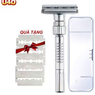 Dao cạo râu inox 304 cánh buớm đúc nguyên khối, 9 chế độ cạo + TẶNG 5 lưỡi