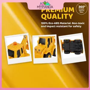 MYPANDA 1 Bộ Xe Giao Thông Đô Thị Kéo Ba Đồ Chơi Ô Tô Kỹ Thuật Nhựa Xây Dựng Lửa Tru Đồ Chơi Mô Hình Trẻ Em Quà Tặng.