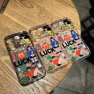 Cô gái dán nhãn thú vịVỏ bảo vệ Corning phù hợp cho điện thoại iPhone 16/17 Pro Max,