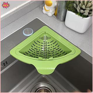 Giỏ thoát nước bồn rửa từ tính hình tam giác N & X Treo rau quả Bộ lọc thoát nước nhà bếp Kệ lưu trữ chất thải thực phẩm.