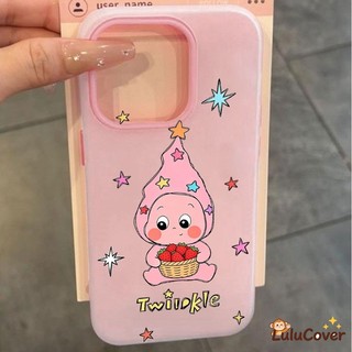 Ốp Lưng Star Baby Dâu 2 Trong 1 Cho OPPO A96 A95 A94 A93 A92 A80 A79 A78 A77 2022 A77S A76 A74 A73 A72 A59 A52 Vỏ Đựng Thẻ Hoạt Hình Dễ Thương Twinkle Twinkle Cover