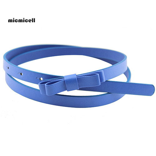 Thắt lưng da PU nữ màu pastel, thiết kế hai lớp với dây thun mỏng