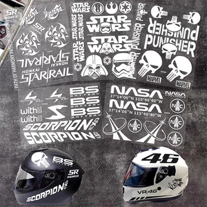 Skeleton Punisher Car Sticker Magic Claw Sticker 46AGV Star Dome Đường sắt Xe máy Trang trí xe hơi Giấy dán chống thấm phản quang