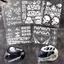 Skeleton Punisher Car Sticker Magic Claw Sticker 46AGV Star Dome Đường sắt Xe máy Trang trí xe hơi Giấy dán chống thấm phản quang