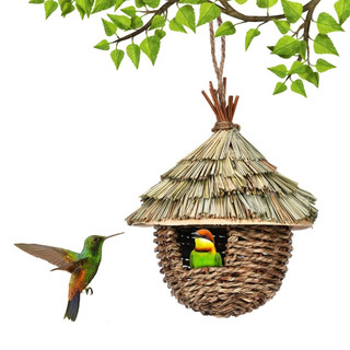 Nhà Chim Ruồi Dệt Tự Nhiên Nhà Chim Treo Tổ Cho Sân Vườn Trang Trí Ngoài Trời