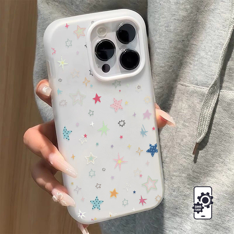Ốp Lưng Cho Realme C85 15X C20 C71 C75 C63 C15 C21Y C35 C30 C55 C67 C53 C21 C31 C51 C33 C11 5 5i 5S 6i 11 C30 C20A Note 50 60 Vỏ Điện Thoại Di Động Ngôi Sao Nhiều Màu Sắc Phong Cá…