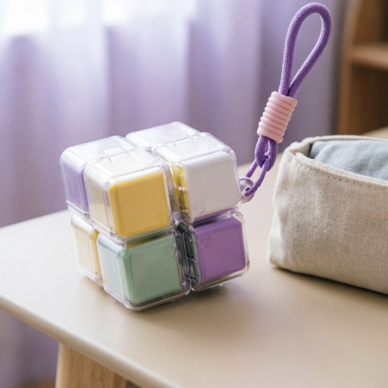hộp đựng thuốc 8 ngăn từ tính chống ẩm an toàn thực phẩm dễ vệ sinh nhỏ gọn dễ mang theo