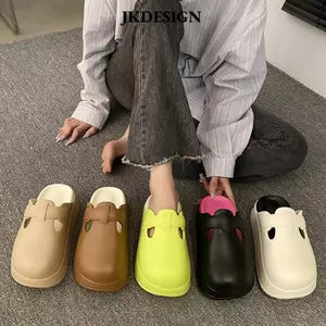Dép nữ mùa hè JKDESIGN, Dép EVA chống thấm nước, Dép đi biển cao gót thoải mái ngoài trời