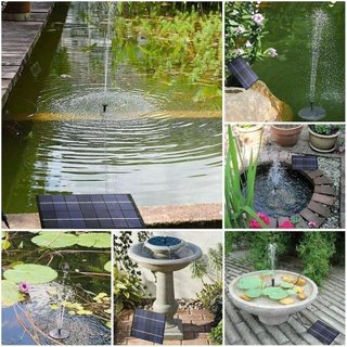 Máy Bơm Nước Lượng Mặt Trời Máy Bộ Sân Vườn Decoracion Bể Ao Đài Phun Nước Bể Cá DC 7V 180L/H Tự Động Bơm Năng  AIMVUKES